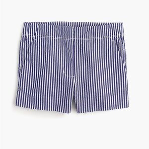 Crewcuts Blue and White Frankie Striped Girls Shorts